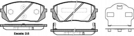 Купити ГАЛЬМІВНІ КОЛОДКИ KIA Sportage, Carens, Hyundai IX35, I40 Drive+ dp1010.10.0026 (фото1) підбір по VIN коду, ціна 650 грн.