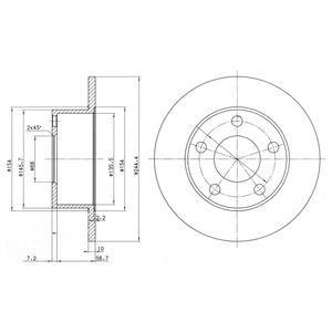 - Тормозной диск Drive+ dp1010.11.0053