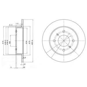 - Тормозной диск Nissan Primera, Almera, Fiat 500 Drive+ dp1010.11.0123