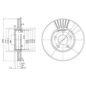 - Тормозной диск Volkswagen Passat Drive+ dp1010.11.0599