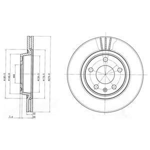 Купить Drive+ - Тормозной диск Volkswagen Passat, Audi A4, A8, Volkswagen Phaeton Drive+ dp1010.11.0708 (фото1) подбор по VIN коду, цена 1118 грн.