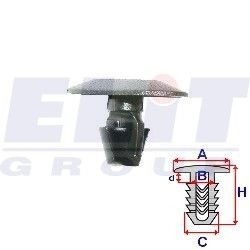 Купити Кліпса ущільнювача (к-т:10 шт) размер:A = 16mm/B = 4,5mm/C = 5mm/d = 3mm/H = 11mm ELIT a82031 (фото1) підбір по VIN коду, ціна 104 грн.