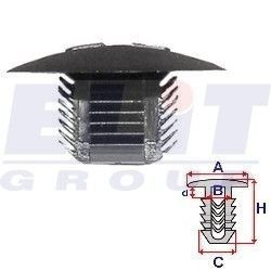 Зажим бампера ELIT c60357