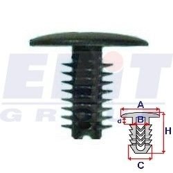 Зажим бампера ELIT r 10147