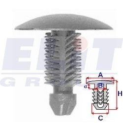 Купить Зажим бампера Fiat 500, Ducato, Alfa Romeo 166, Peugeot Boxer, Citroen Jumper ELIT r 20242 (фото1) подбор по VIN коду, цена 123 грн.