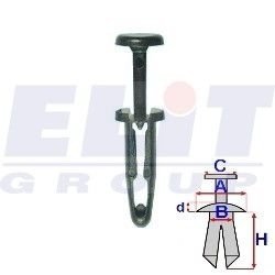 Зажим бампера ELIT r 20243