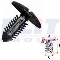 Зажим бампера ELIT r C10018