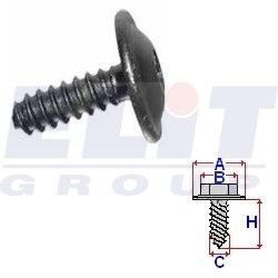 Купити Винт подКрилков (к-т:10 шт) размер:A = 14,7mm/B = 4,1mm/C = 4,9mm/H = 16mm Fiat Ducato, Audi A3, Peugeot Boxer, Citroen Jumper, Seat Altea, Toledo ELIT r C10022 (фото1) підбір по VIN коду, ціна 137 грн.