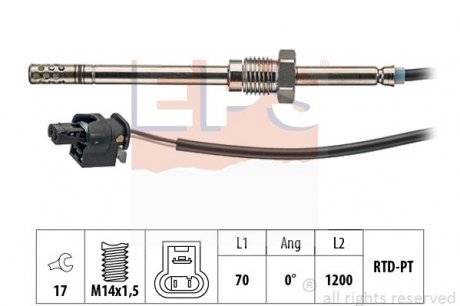 Датчик температуры выпускных газов MB OM 646.962/OM 646.963 Mercedes S211, W203, S203, W906 EPS 1.220.055