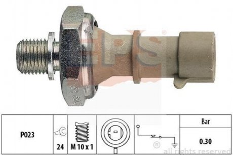 OPEL Датчик давления масла Astra G/H 1,6 04-, (серый) (0,3bar) Opel Astra EPS 1.800.162