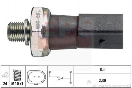 Датчик тиску масла Audi A4, A6, A8 VW Touareg 2.7TDI/3.0TDI/4.2TDI 06.07- Audi A7, A6, Volkswagen Touareg, Audi A8, Q7, A5, A4, Q5 EPS 1.800.190