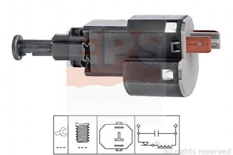 Датчик стоп-сигналу Opel Asrta G 1.2-2.0 98-05/Vectra B 1.6-2.5 95-03 Opel Vectra, Astra, Zafira EPS 1.810.155