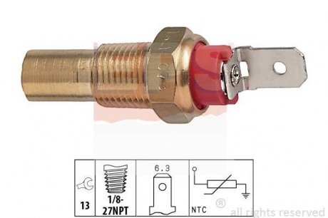 Датчик температури Mitsubishi Colt, Lancer, Galant, Pajero, Toyota Corolla, Carina, Camry, Celica, Lexus LS, Mazda Xedos 9, Lexus ES EPS 1.830.115