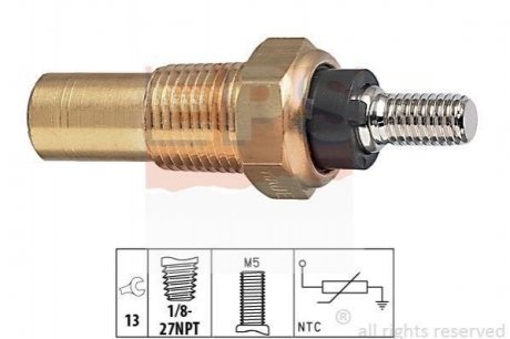 FORD Датчик температуры воды ESCORT 86-98 Ford Fiesta, Escort, Scorpio, Orion, KA, Sierra, Transit EPS 1.830.124