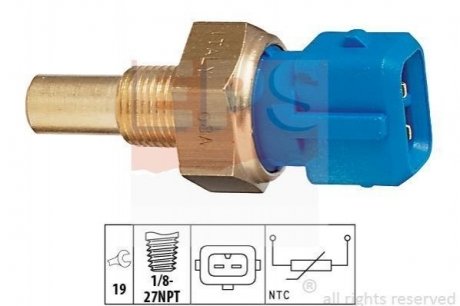 FORD Датчик температуры (голубой) Transit 2,5D 86- EPS 1.830.156