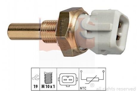 VW Датчик температуры охл. жидкости (на инжектор) AUDI SEAT VW BMW E30, E36, Alfa Romeo 33, 75, BMW E12, E28, E34, E23, E32, Opel Kadett, Ascona, Audi 80, Opel Rekord EPS 1.830.171