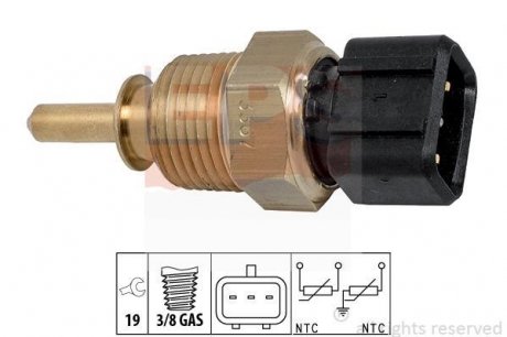 Датчик температури охл.рідини Hyundai Accent, Elantra, Gets, i20, i30, ix35 /Kia Carens, Cerato, Ceed 01- Hyundai Sonata, IX20, I30, Accent, KIA Ceed, Sportage, Soul, Hyundai Coupe, I20, KIA Carnival, Sorento EPS 1.830.367