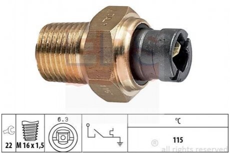 Датчик температури охолоджуючої рідини FIAT 124 66-75,124 Familiare 67-73,127 71-83,128 69-84,128 F EPS 1.840.000