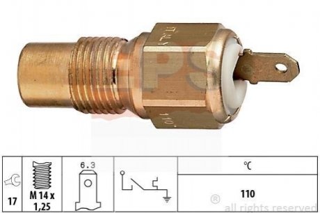 PEUGEOT Датчик температуры воды 205, 309, 405, 505 Ford Scorpio, Peugeot 405 EPS 1.840.030