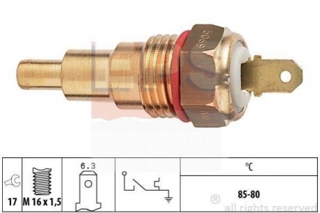 Купить MITSUBISHI Температурный датчик включения вентилятора радиатора Lancer,Colt 84- Mitsubishi Colt, Lancer EPS 1.850.068 (фото1) подбор по VIN коду, цена 494 грн.