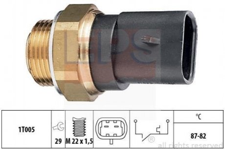 OPEL Датчик включения вентилятора радиатора Astra F,Vectra A 1.4/2.0 88- Opel Astra, Peugeot Boxer, Fiat Ducato, Citroen Jumper, Opel Corsa, Lada 2110 EPS 1.850.102