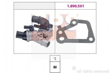 Купити Термостат Ducato 1.9 ds/tds (230A3/A4) Fiat Ducato EPS 1.880.097 (фото1) підбір по VIN коду, ціна 1667 грн.