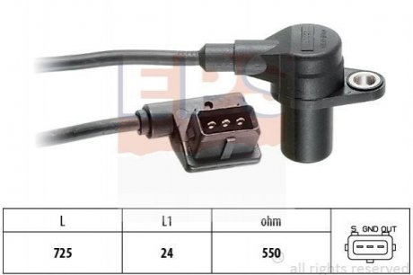 Датчик коленвала BMW E36, E34, E39, E46 EPS 1.953.130