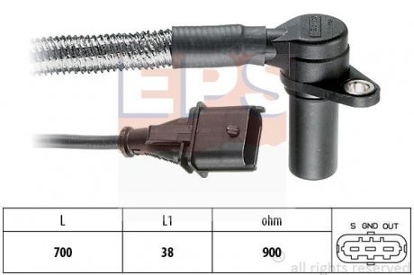 OPEL Датчик оборотов двигателя Omega B 2.6/.3.2 94- Opel Omega EPS 1.953.284