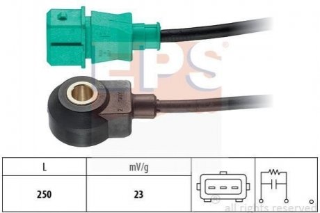 Купить Датчик детонации RENAULT, CITROEN, FIAT Peugeot 806, 406, 306, Citroen Xsara, Peugeot 607, Renault Laguna, Clio, Citroen C5, Peugeot 807, Citroen C8, Peugeot 407 EPS 1.957.004 (фото1) подбор по VIN коду, цена 889 грн.