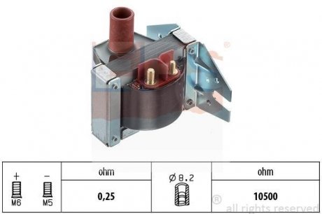 DB Котушка запалювання W124/124/140 Mercedes 190 (W201), W124, S124, W116, W126, C124, C207, C238, C126, G-Class, W140, C140 EPS 1.970.179