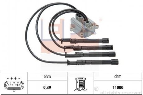 Купить RENAULT Катушка зажигания с ПВН Clio,Kangoo 1,0-1,2 16V 01- Renault Twingo, Clio, Kangoo, Nissan Kubistar EPS 1.970.419 (фото1) подбор по VIN коду, цена 2381 грн.