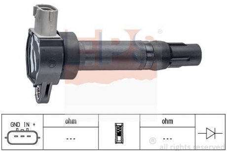 Котушка запалювання Citroen C4 Aircross 1.6 12- /Mitsubishi Lancer VIII 1.5/1.6 08-/Peugeot 4008 1.6 12- Mitsubishi Lancer, ASX, Colt EPS 1.970.505