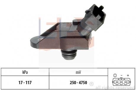 HONDA Датчик тиску у впускному трубопроводі ACCORD VI (CK, CG, CH, CF) 1.6 i (CG7) 98-02 Honda Accord EPS 1.993.053