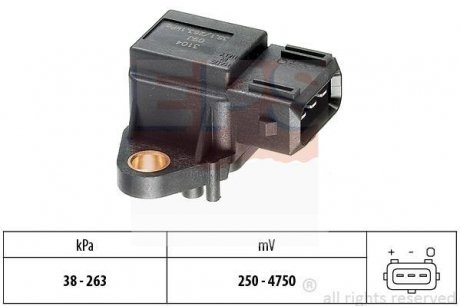 Купить Датчик вакуума MB A W168, C W202, E W210, Sprinter 10.95- Mercedes W901, W902, W202, Vito, W210, S202, S210, G-Class, V-Class, W903, W168, W904 EPS 1.993.104 (фото1) подбор по VIN коду, цена 1343 грн.