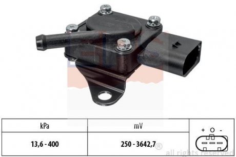 Датчик давления выпускных газов Bmw 1 (E81, E87) 1.6D-2.3D/5 (F10) 2.0D-3.5D/7 (F01,F02)/X5 (E70) BMW X5, X6, E91, F01, F04, E90, X3, F07, E82, E93, E81, E92 EPS 1.993.319