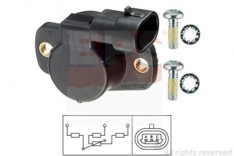 RENAULT Датчик положение дроссельной заслонки Megane 99-,Logan 1,6 16V 06- Fiat Tipo, Lancia Delta, Alfa Romeo 145, 146, Renault Megane, Clio, Laguna, Espace, Scenic, Dacia Logan, Renault Logan EPS 1.995.083