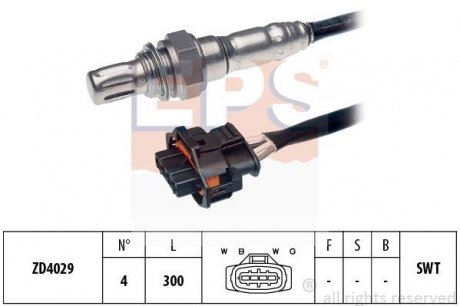 Лямбда-зонд (4 конт.) OPEL 1,8: Astra H, Vectra B/C, Zafira A Opel Astra, Corsa, Vectra, Zafira, Meriva, SAAB 9-3 EPS 1.997.136