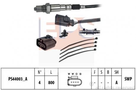 Купити Лямбда-зонд VW 1,8-2,0TSI/TFSI/GTI 04-. Volkswagen Passat, Skoda Superb, Octavia, Volkswagen Golf, Audi A6, Skoda Yeti, Volkswagen Jetta, Audi A3, Volkswagen Tiguan, Audi Q5, TT EPS 1.998.243 (фото1) підбір по VIN коду, ціна 1783 грн.