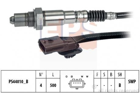 Купить Лямбда-зонд (4 конт.) RENAULT, NISSAN Renault Clio, Espace, Megane, Scenic, Laguna, Trafic, Opel Vivaro, Renault Kangoo, Nissan Primastar, Renault Twingo, Grand Scenic EPS 1.998.306 (фото1) подбор по VIN коду, цена 1726 грн.