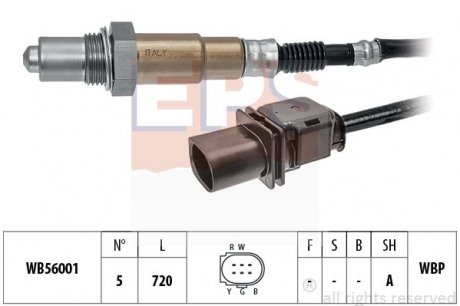 VW Лямбда-зонд JETTA IV 2.0 10-17, SCIROCCO III 2.0 13-17, A8 3.0 12-16, PORSCHE CAYENNE 3.6 10-, FORD KUGA II 1.5 16- Volkswagen Jetta, Golf, Scirocco EPS 1.998.422