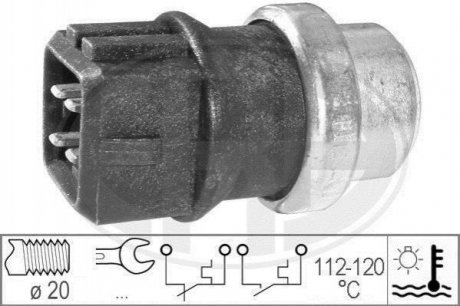 Датчик вмикання вентилятору Volkswagen Golf, Jetta, Passat, Corrado, Transporter, Vento, Seat Toledo, Ibiza, Cordoba, Volkswagen Sharan, Audi A3 ERA 330164