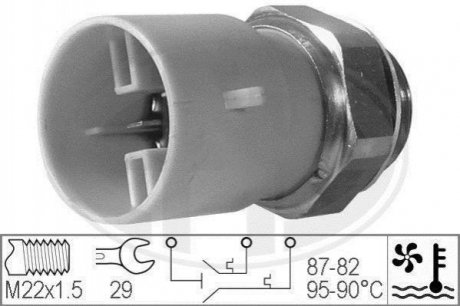 Купить Датчик вмикання вентилятору Opel Vectra, Astra ERA 330218 (фото1) подбор по VIN коду, цена 701 грн.