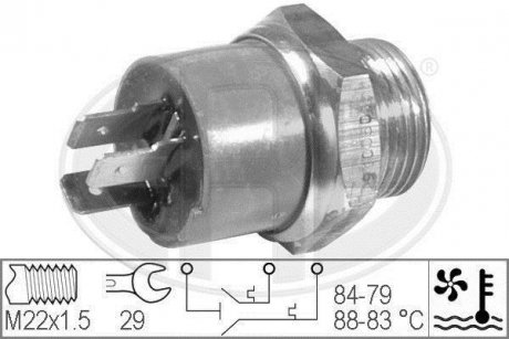 Купить Датчик вмикання вентилятору Alfa Romeo 33 ERA 330267 (фото1) подбор по VIN коду, цена 858 грн.