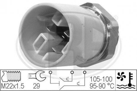 Купити Датчик вмикання вентилятора Opel Astra, Omega, Kadett ERA 330300 (фото1) підбір по VIN коду, ціна 821 грн.