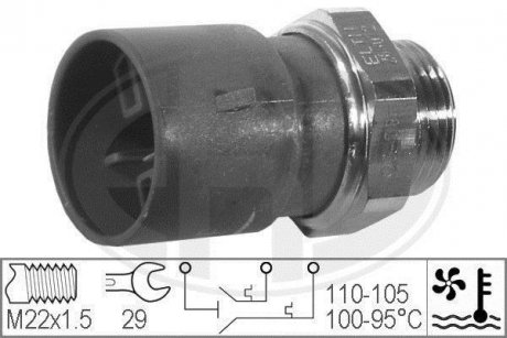 Купить Датчик вмикання вентилятору Opel Vectra ERA 330302 (фото1) подбор по VIN коду, цена 896 грн.