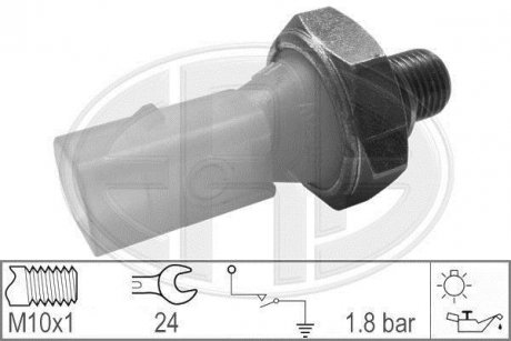 Купить Датчик давления масла Volkswagen Transporter, Seat Ibiza, Cordoba, Volkswagen Sharan, Polo, Golf ERA 330326 (фото1) подбор по VIN коду, цена 238 грн.