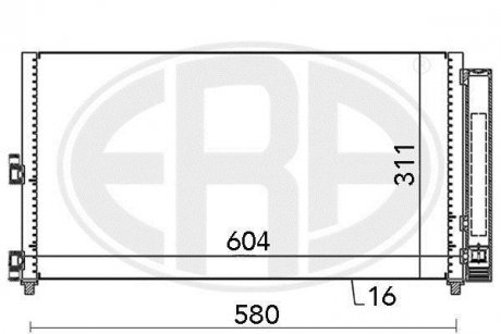 Купить Радиатор кондиционера Lancia Musa, Fiat Punto, Doblo ERA 667000 (фото1) подбор по VIN коду, цена 2583 грн.