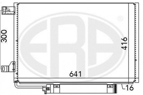 Купить Радиатор кондиционера Mercedes W169, W245 ERA 667006 (фото1) подбор по VIN коду, цена 3615 грн.