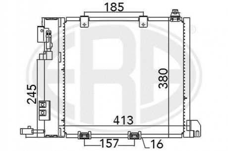 Радиатор кондиционера Opel Astra, Zafira ERA 667011