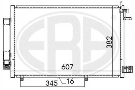 Радиатор кондиционера Ford Fiesta, Courier, Transit, Ecosport ERA 667031